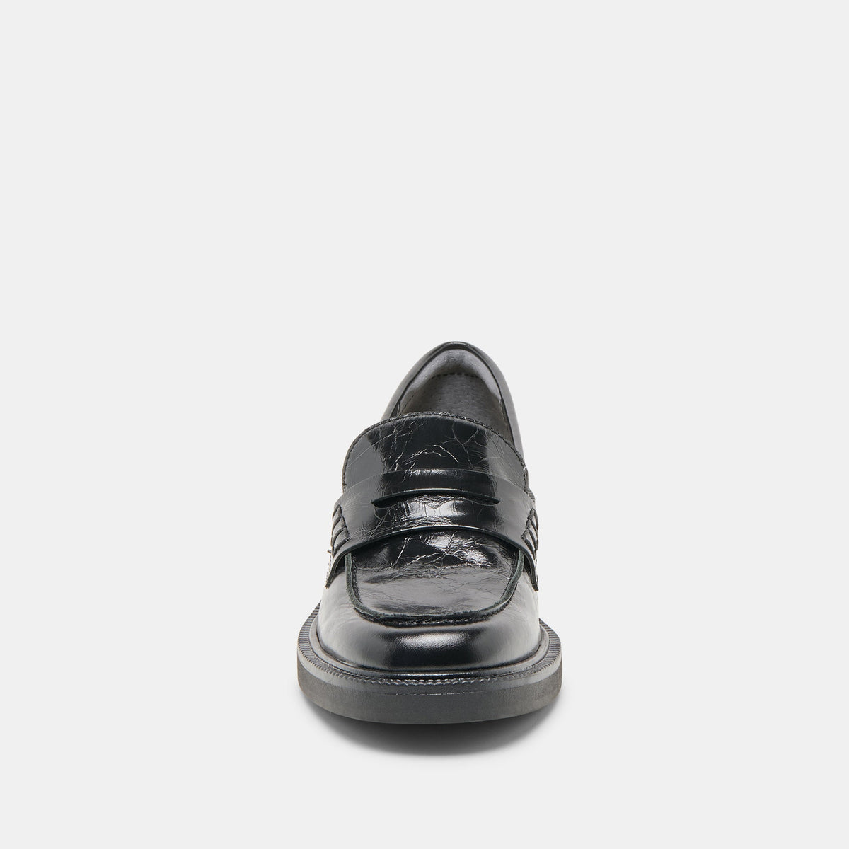 Tiggy Midnight Crinkle Patent Loafers | Dolce Vita
