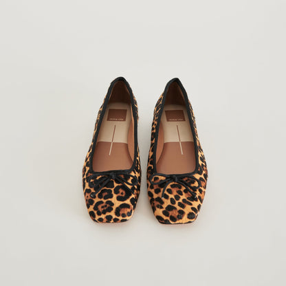 Anisa Ballet Flats DK LEOPARD CALF HAIR | Dolce Vita
