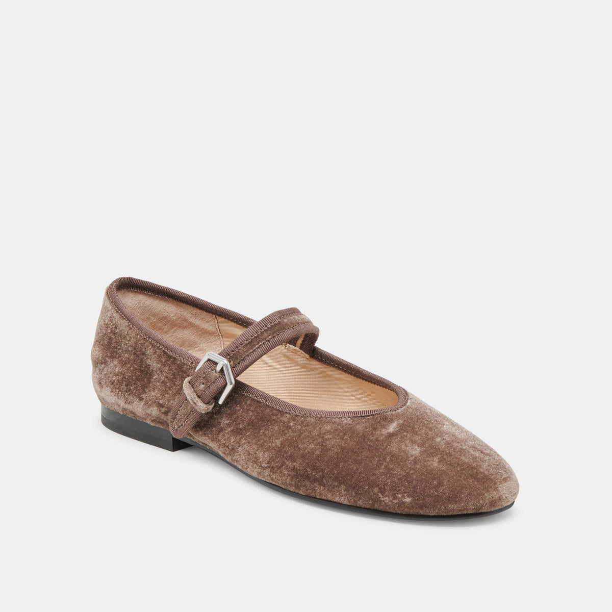 ROSLYN BALLET FLATS SMOKE VELVET | Dolce Vita
