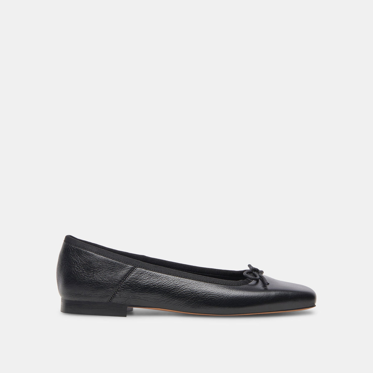 ANISA Ballet Flats Black Leather | Dolce Vita