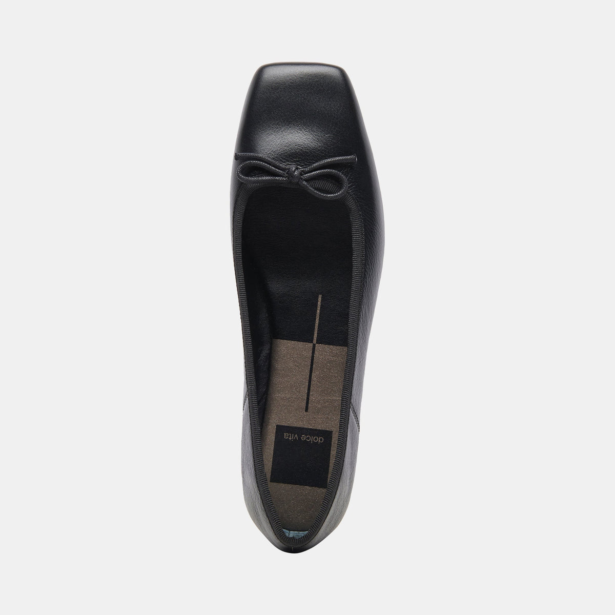 ANISA Ballet Flats Black Leather | Dolce Vita