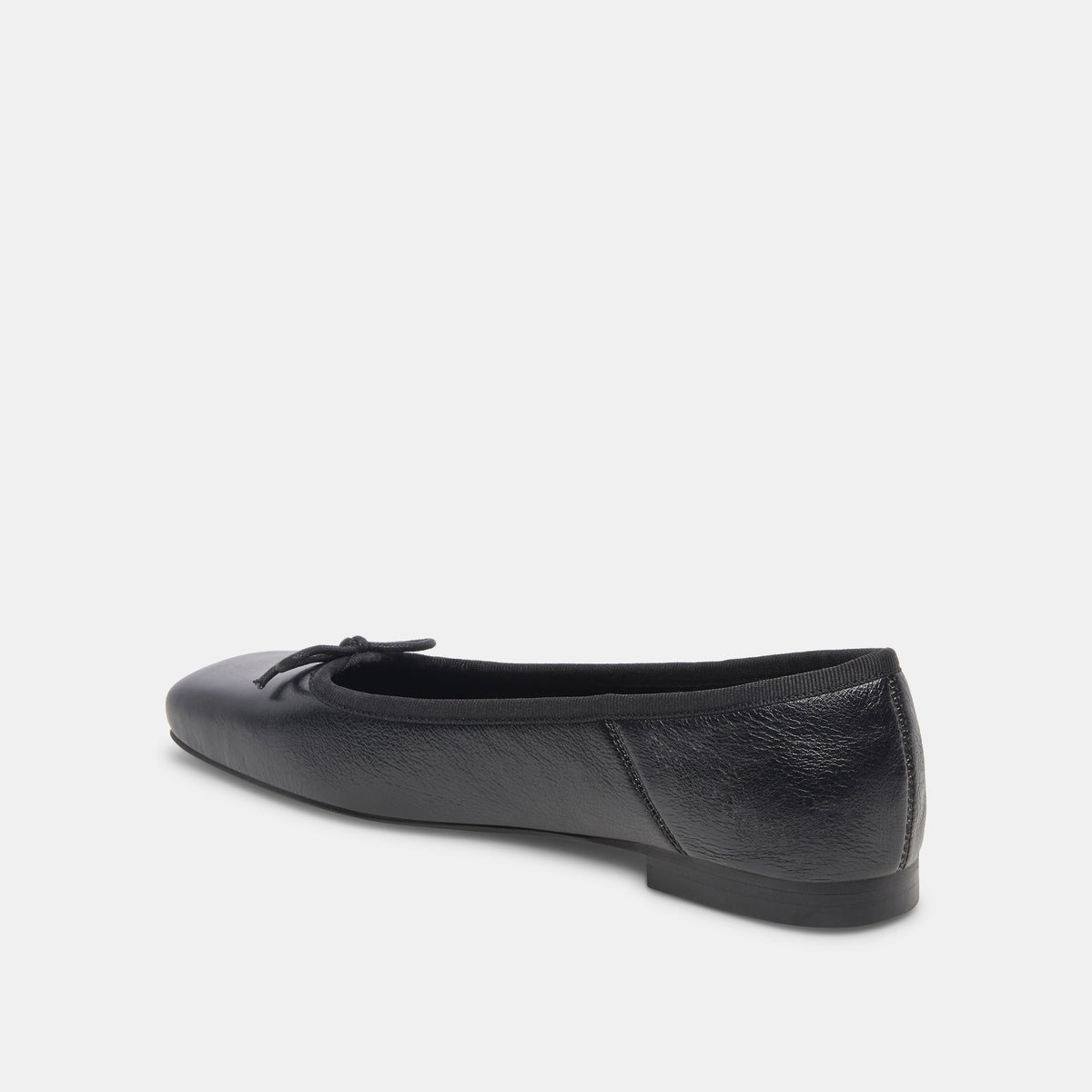 ANISA Ballet Flats Black Leather | Dolce Vita