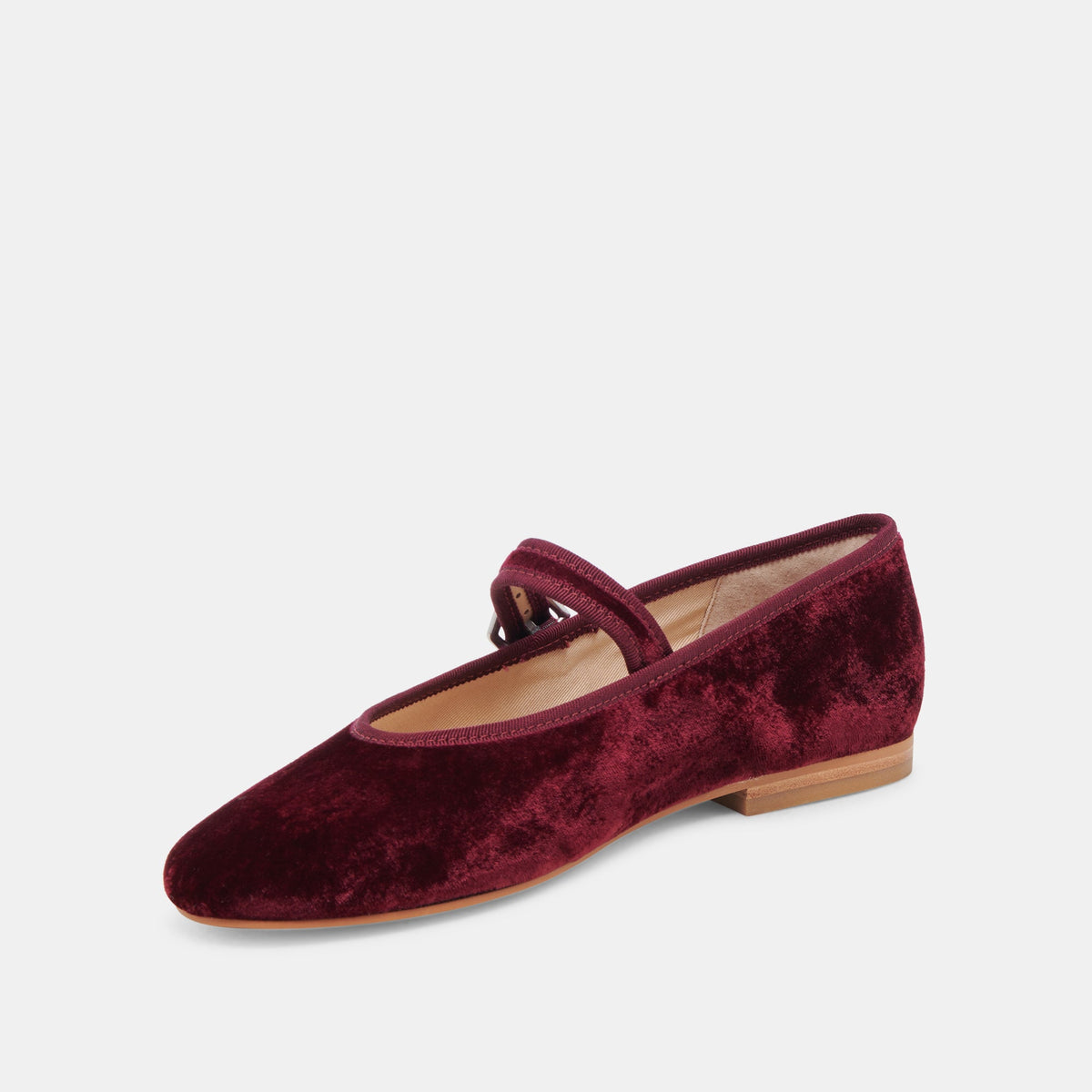 ROSLYN BALLET FLATS WINE VELVET | Dolce Vita