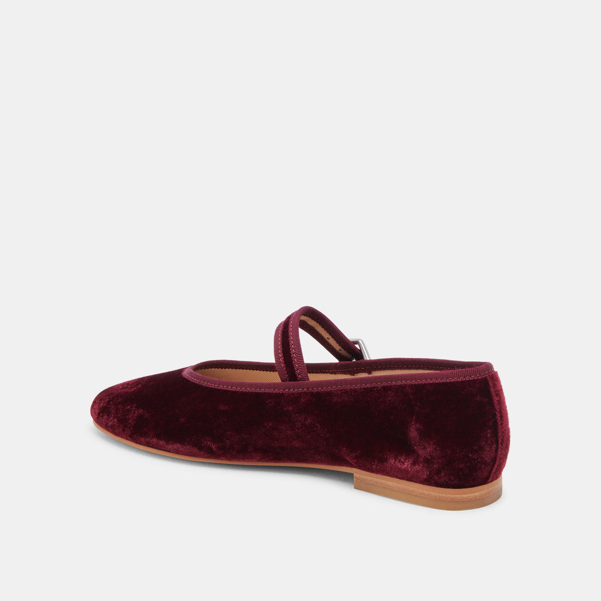 ROSLYN BALLET FLATS WINE VELVET | Dolce Vita