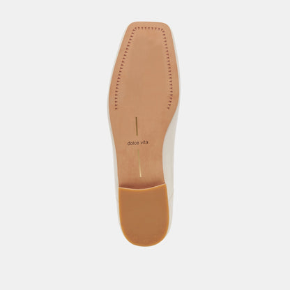 Anisa Ballet Flats CREME CRINKLE PATENT | Dolce Vita