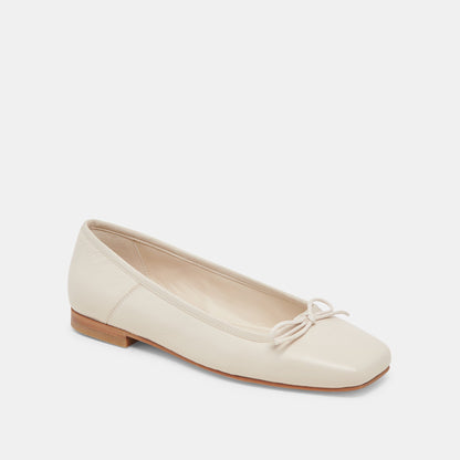 Anisa Ballet Flats CREME CRINKLE PATENT | Dolce Vita