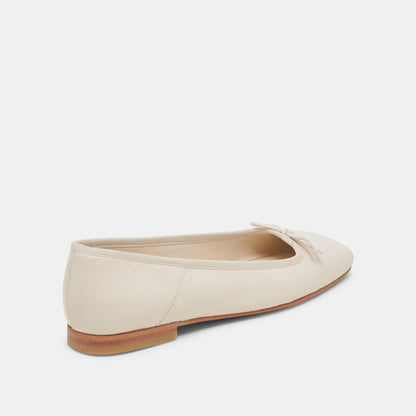 Anisa Ballet Flats CREME CRINKLE PATENT | Dolce Vita