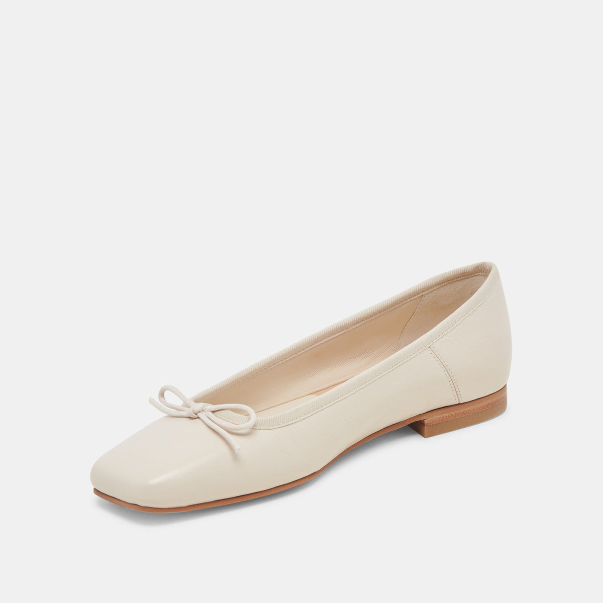 Anisa Ballet Flats CREME CRINKLE PATENT | Dolce Vita