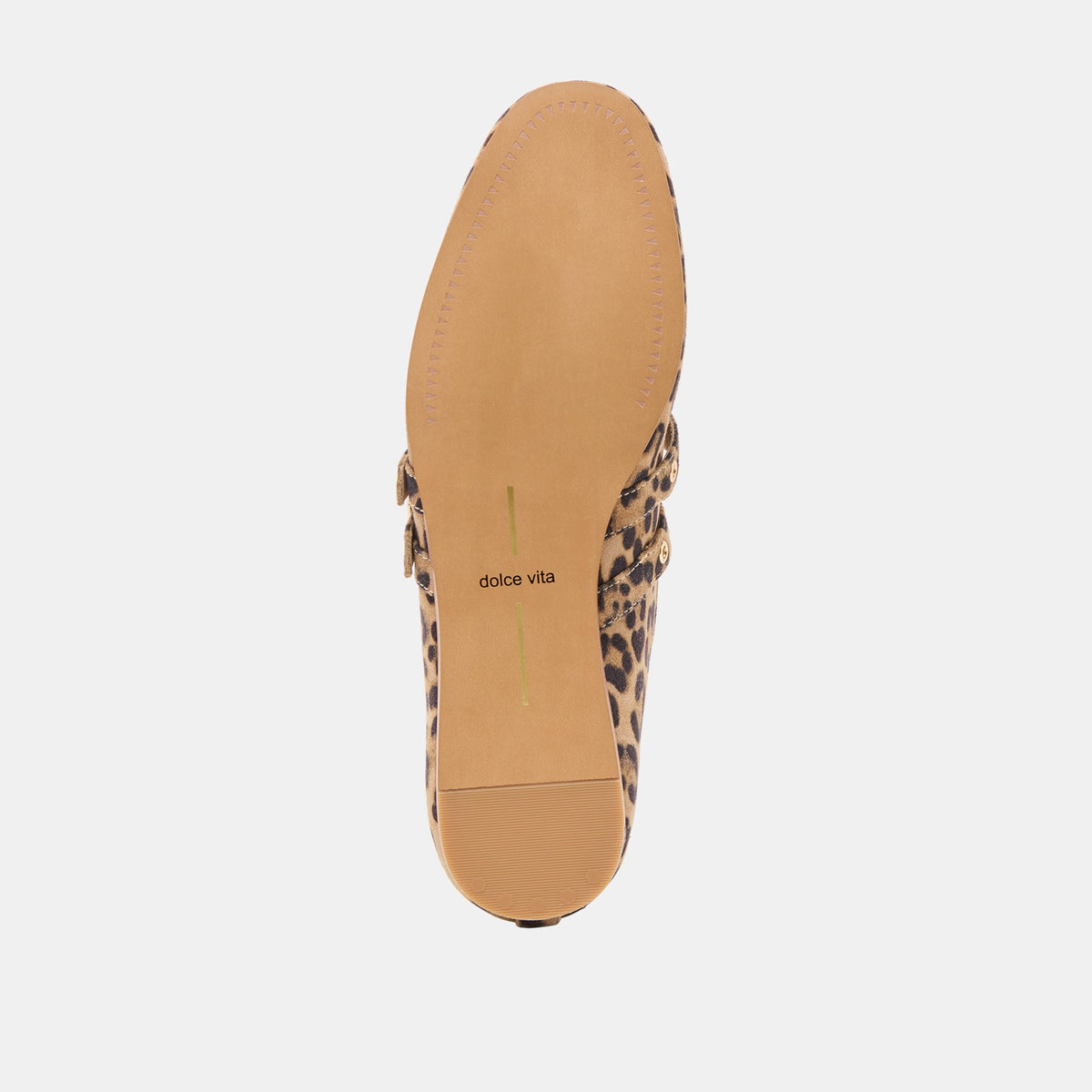 Baylee Grommet Dk Leopard Printed Suede Ballet Flats | Dolce Vita