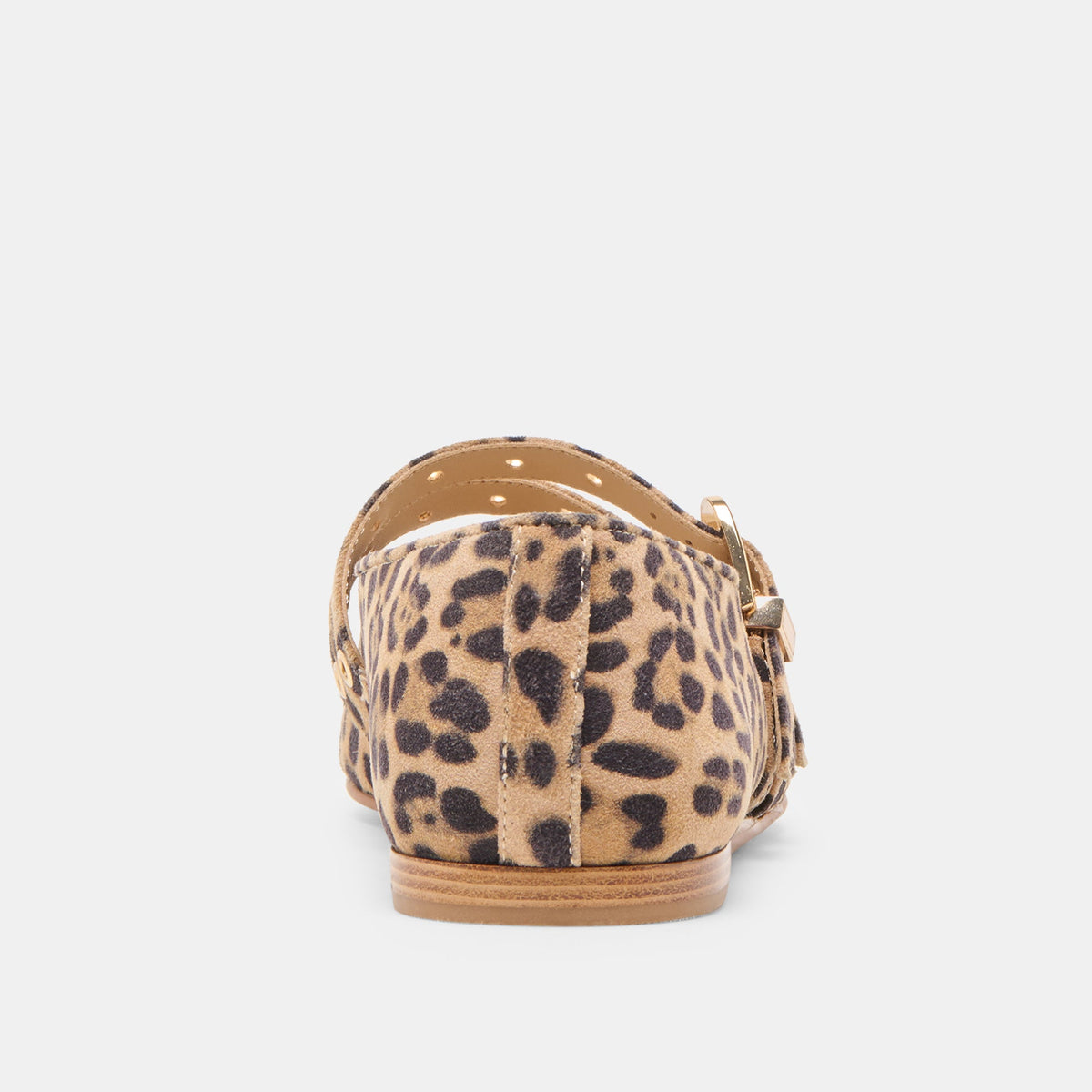 Baylee Grommet Dk Leopard Printed Suede Ballet Flats | Dolce Vita