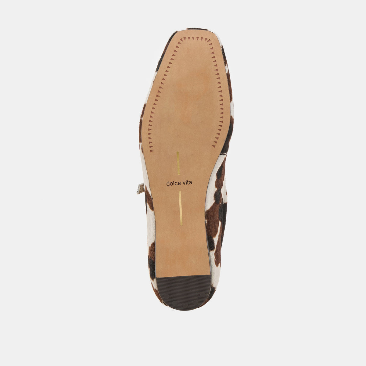 Reyes Cocoa Taurus Calf Hair Ballet Flats | Dolce Vita