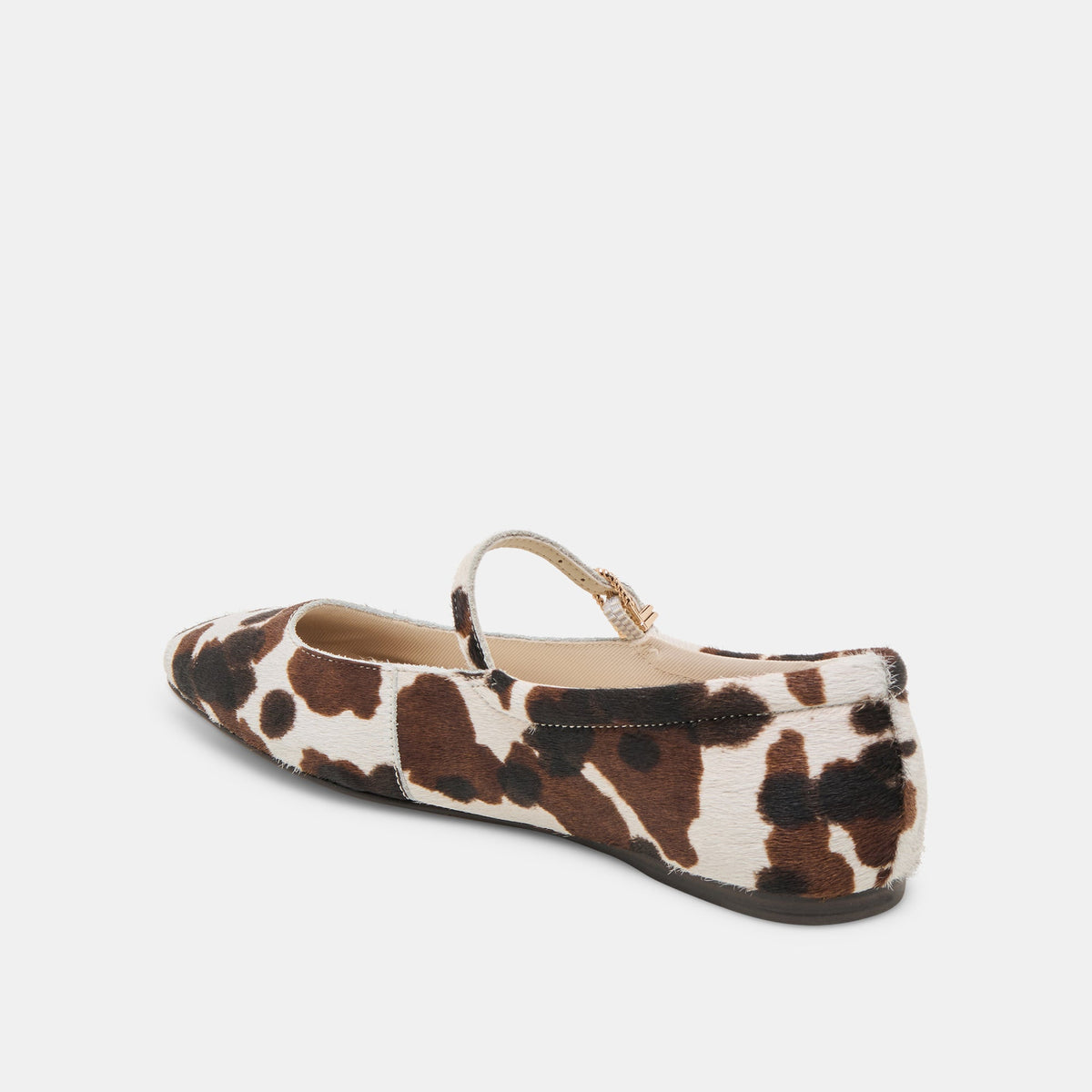 Reyes Cocoa Taurus Calf Hair Ballet Flats | Dolce Vita