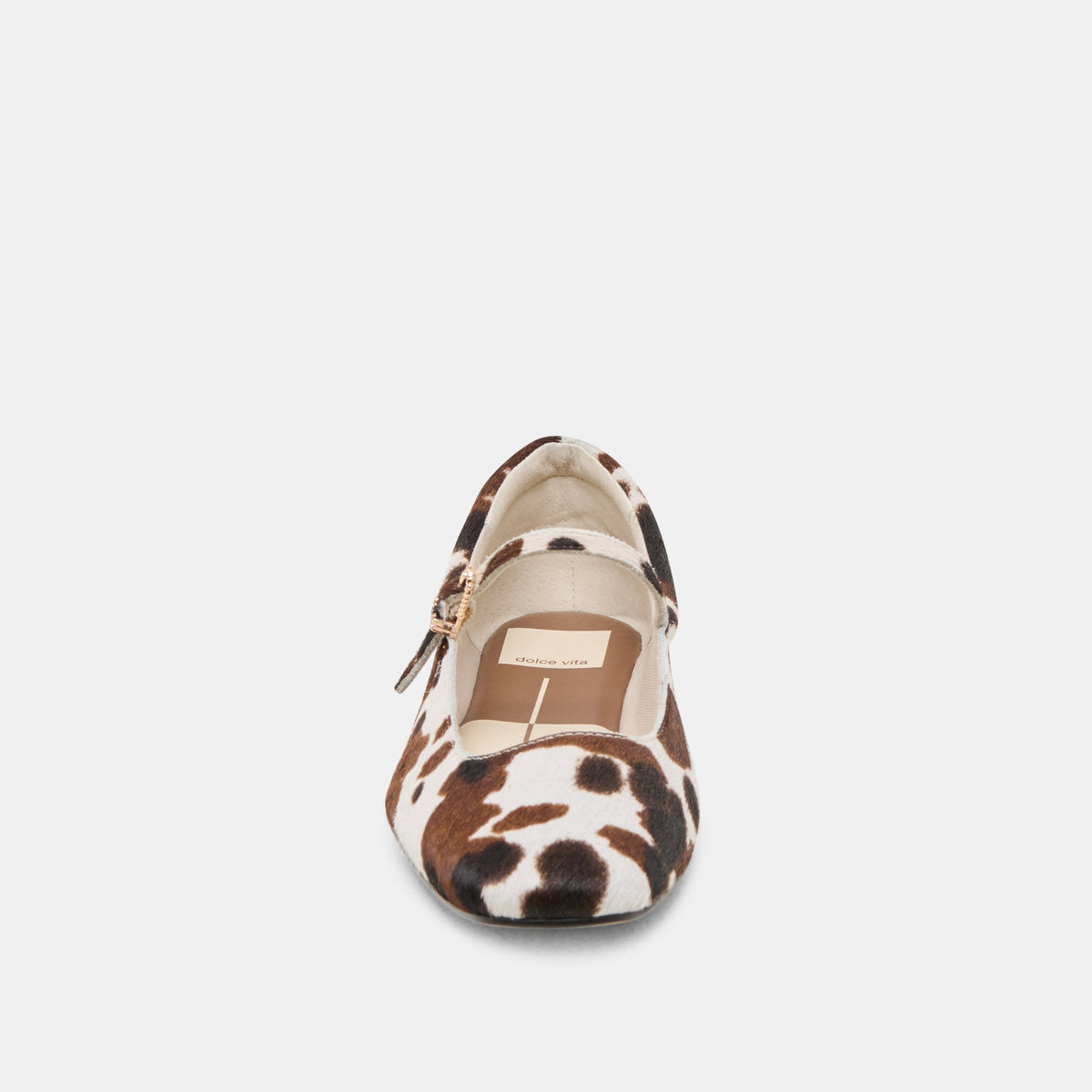 Reyes Cocoa Taurus Calf Hair Ballet Flats | Dolce Vita