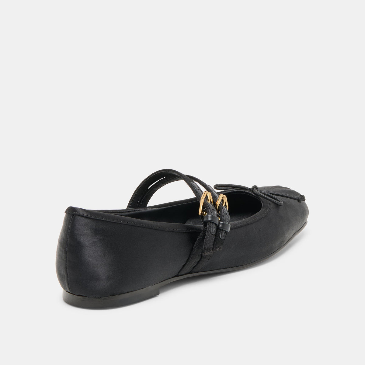 Gibsen Onyx Satin Ballet Flats | Dolce Vita