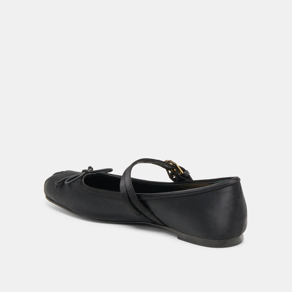 Gibsen Onyx Satin Ballet Flats | Dolce Vita