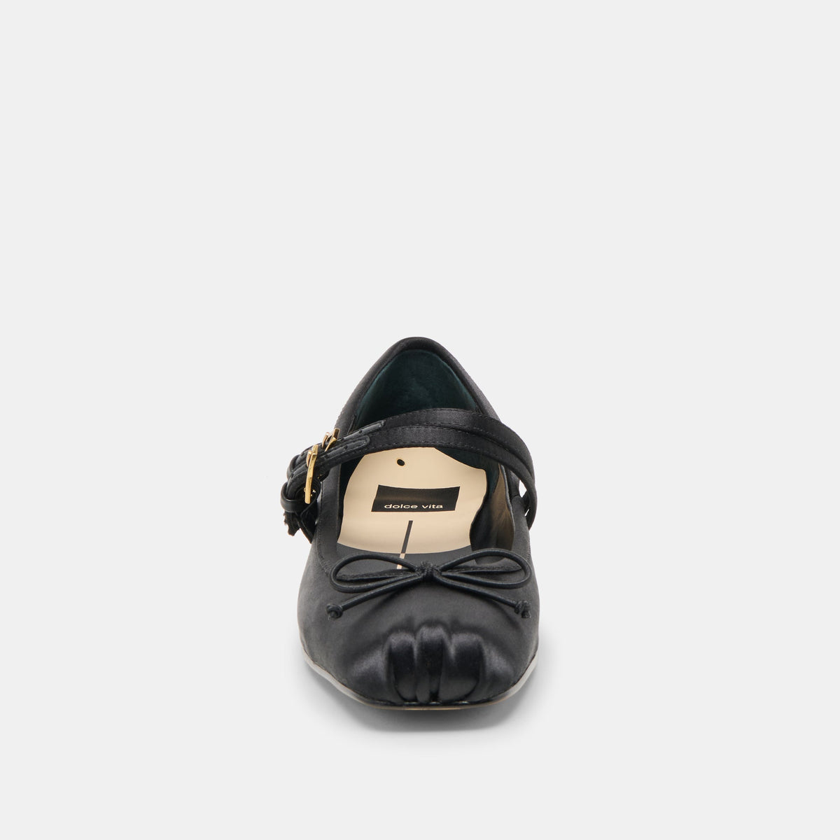Gibsen Onyx Satin Ballet Flats | Dolce Vita