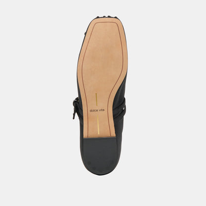 Gibsen Onyx Satin Ballet Flats | Dolce Vita