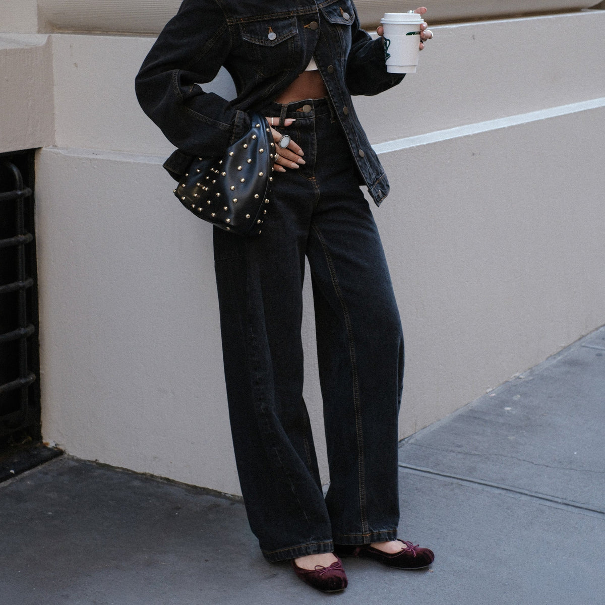 Gibsen Burgundy Velvet Ballet Flats | Dolce Vita