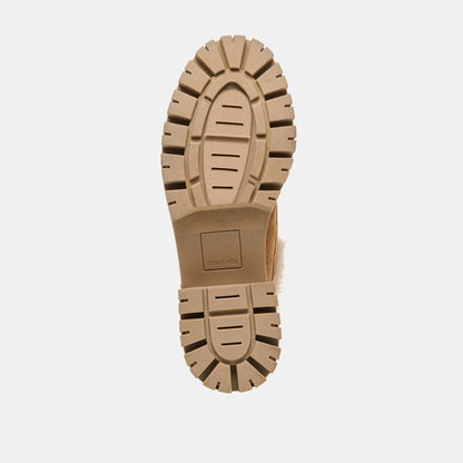 Milza Plush Lt Brown Suede Loafers | Dolce Vita
