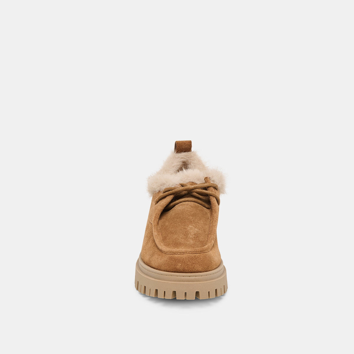 Milza Plush Lt Brown Suede Loafers | Dolce Vita