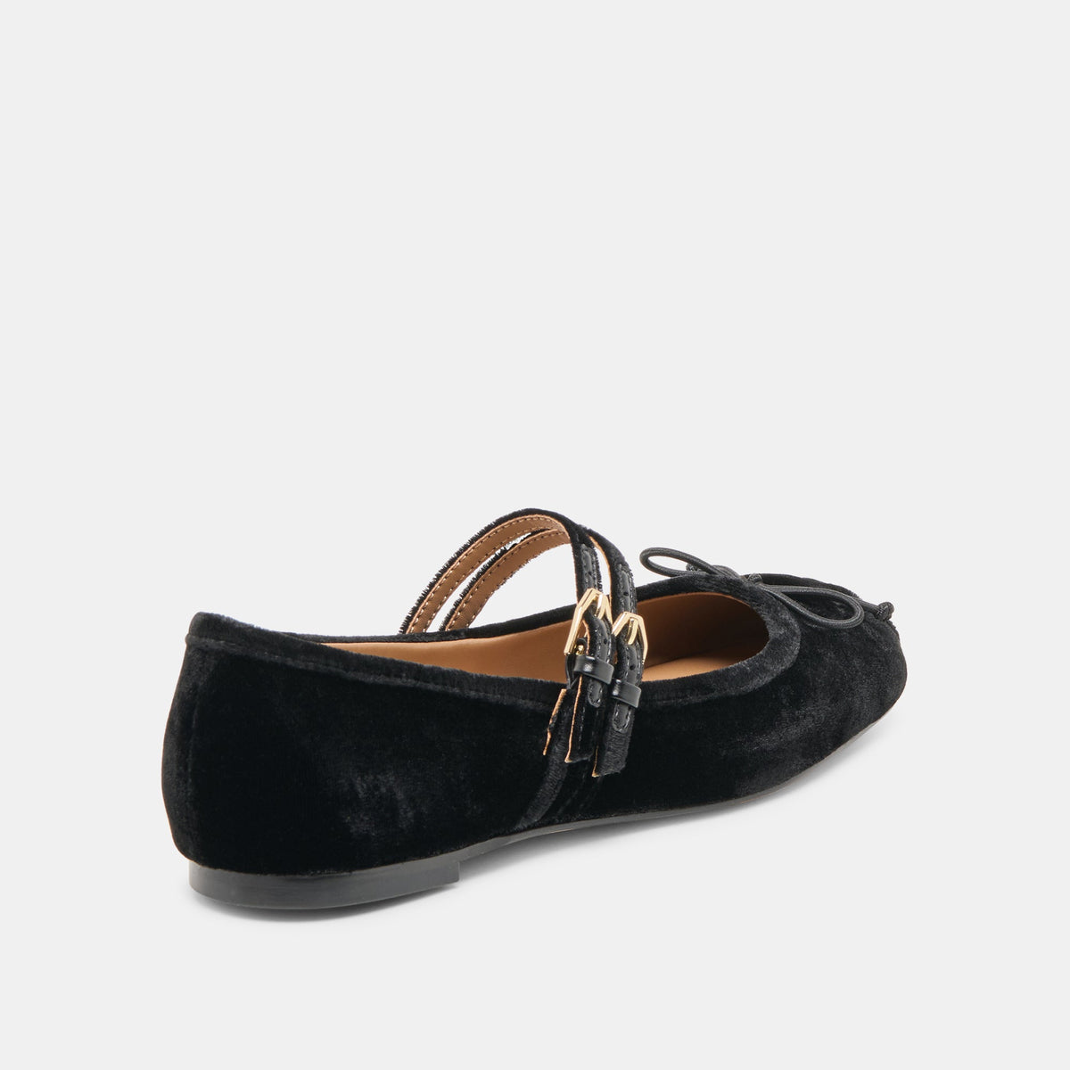 Gibsen Nero Velvet Ballet Flats | Dolce Vita