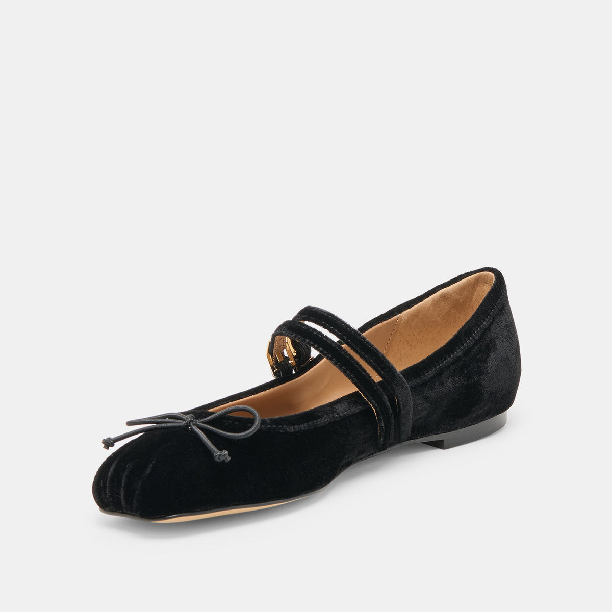 Gibsen Nero Velvet Ballet Flats | Dolce Vita