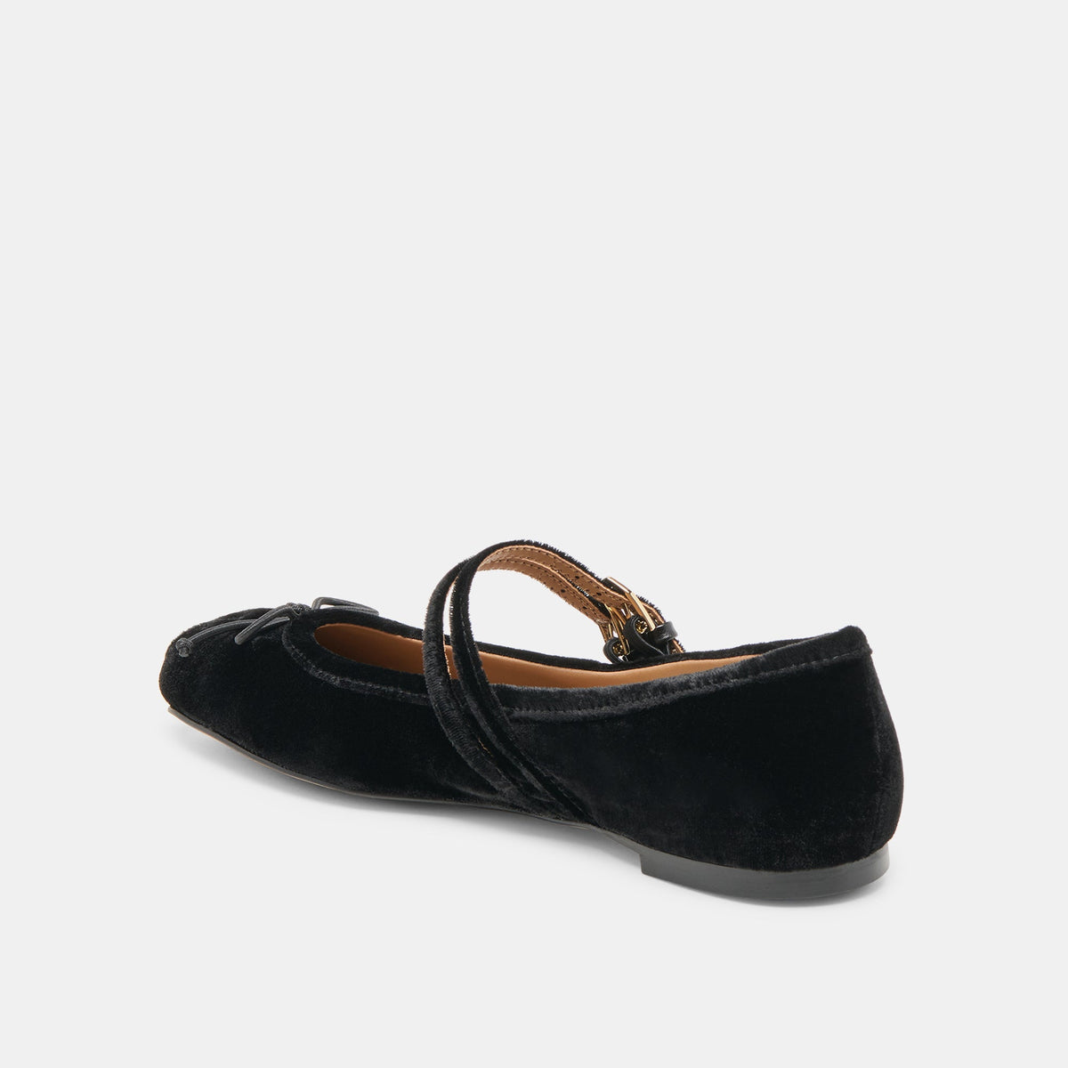 Gibsen Nero Velvet Ballet Flats | Dolce Vita