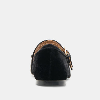 Gibsen Nero Velvet Ballet Flats | Dolce Vita