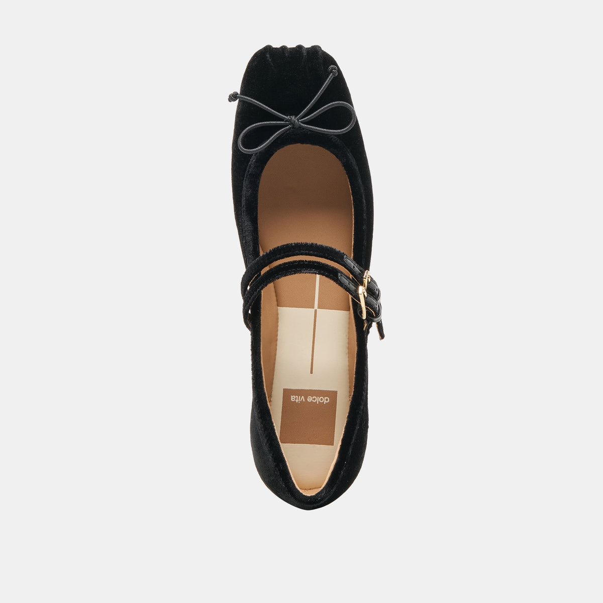Gibsen Nero Velvet Ballet Flats | Dolce Vita