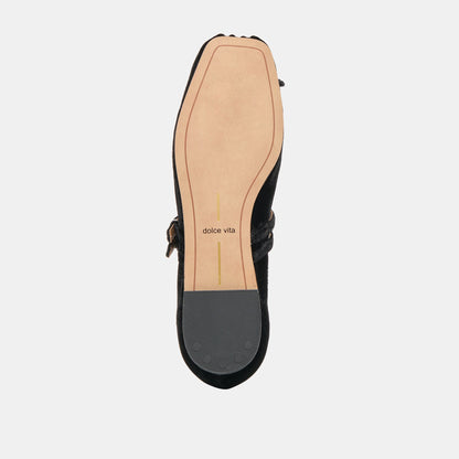 Gibsen Nero Velvet Ballet Flats | Dolce Vita