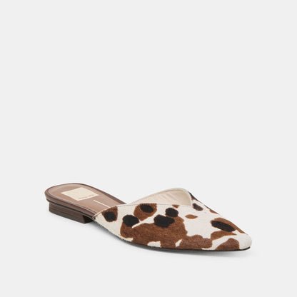 Elm Cocoa Taurus Calf Hair Flats | Dolce Vita