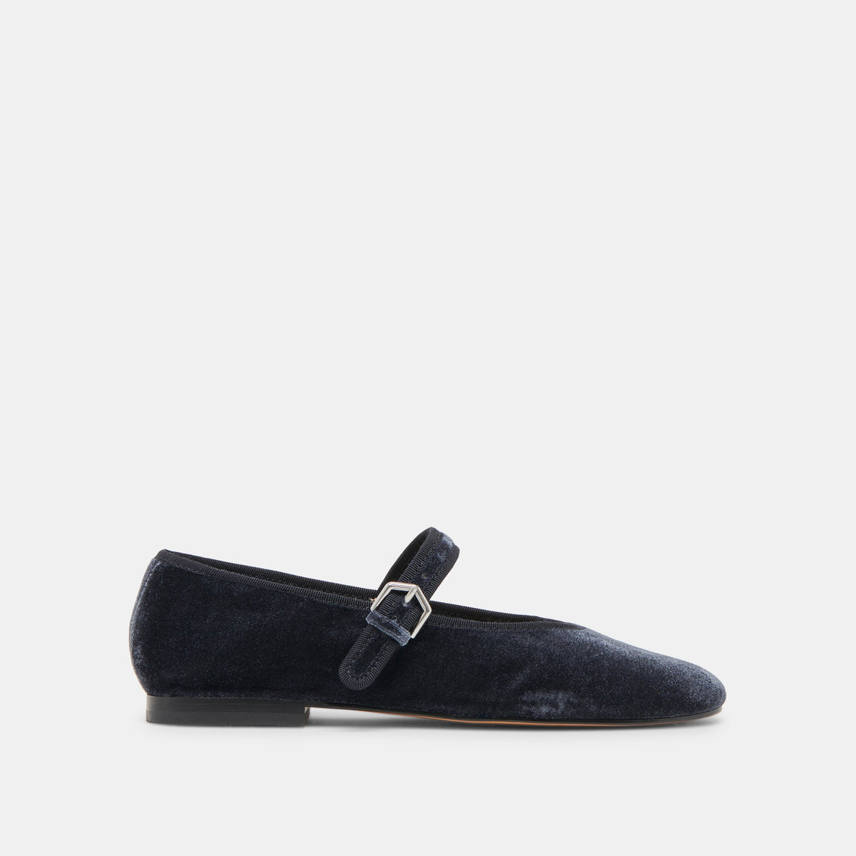 ROSLYN BALLET FLATS DUSTY BLUE VELVET | Dolce Vita