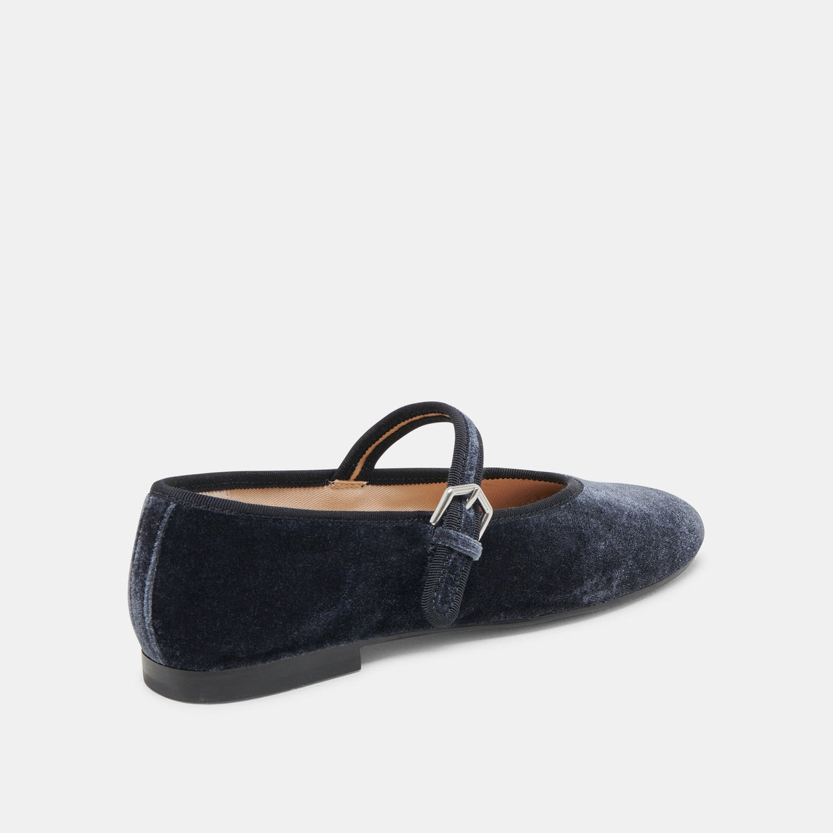 ROSLYN BALLET FLATS DUSTY BLUE VELVET | Dolce Vita