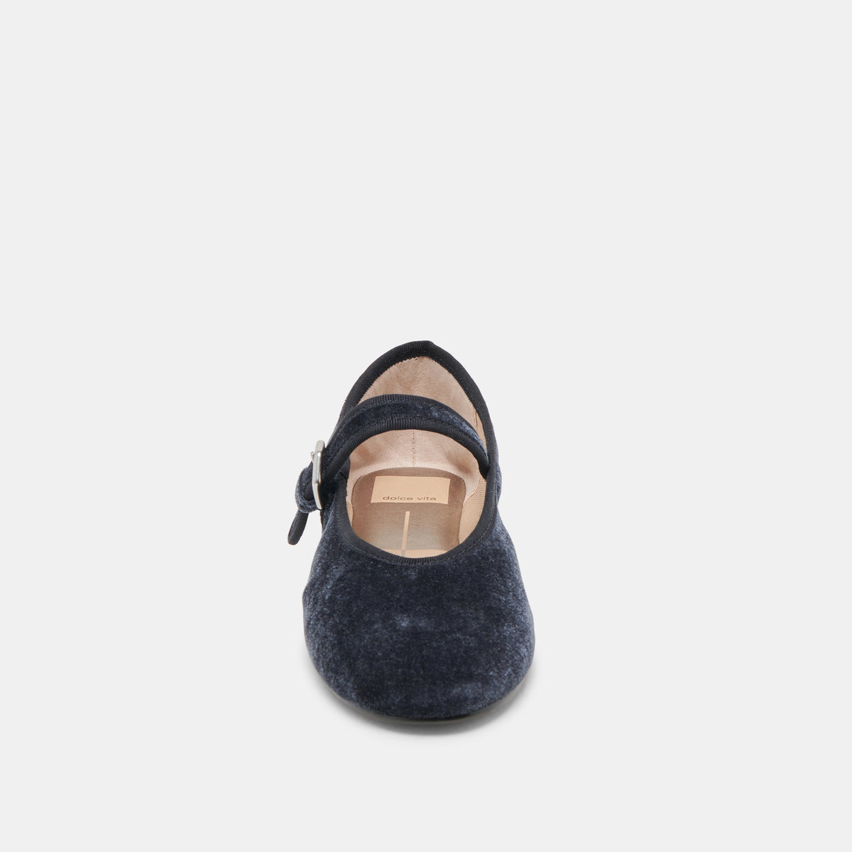 ROSLYN BALLET FLATS DUSTY BLUE VELVET | Dolce Vita