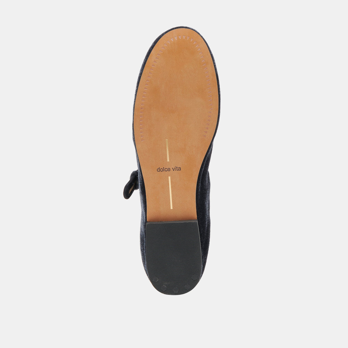 ROSLYN BALLET FLATS DUSTY BLUE VELVET | Dolce Vita