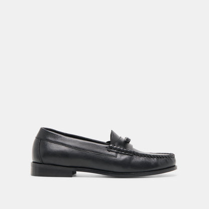 Barney Black Leather Loafers | Dolce Vita