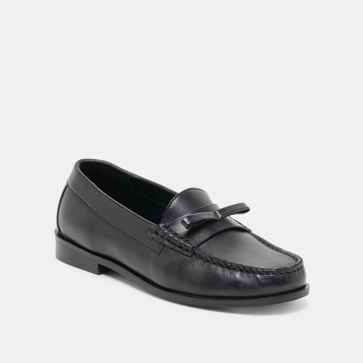 Barney Black Leather Loafers | Dolce Vita