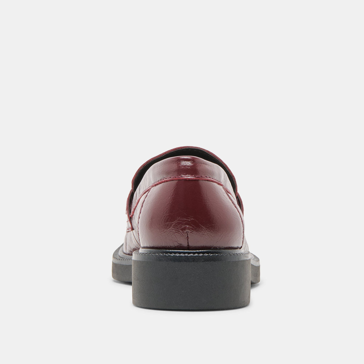 Tiggy Oxblood Crinkle Patent Loafers | Dolce Vita