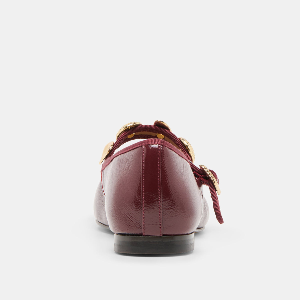 Relan Oxblood Leather Ballet Flats | Dolce Vita