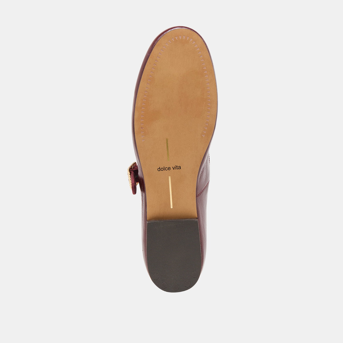 Relan Oxblood Leather Ballet Flats | Dolce Vita