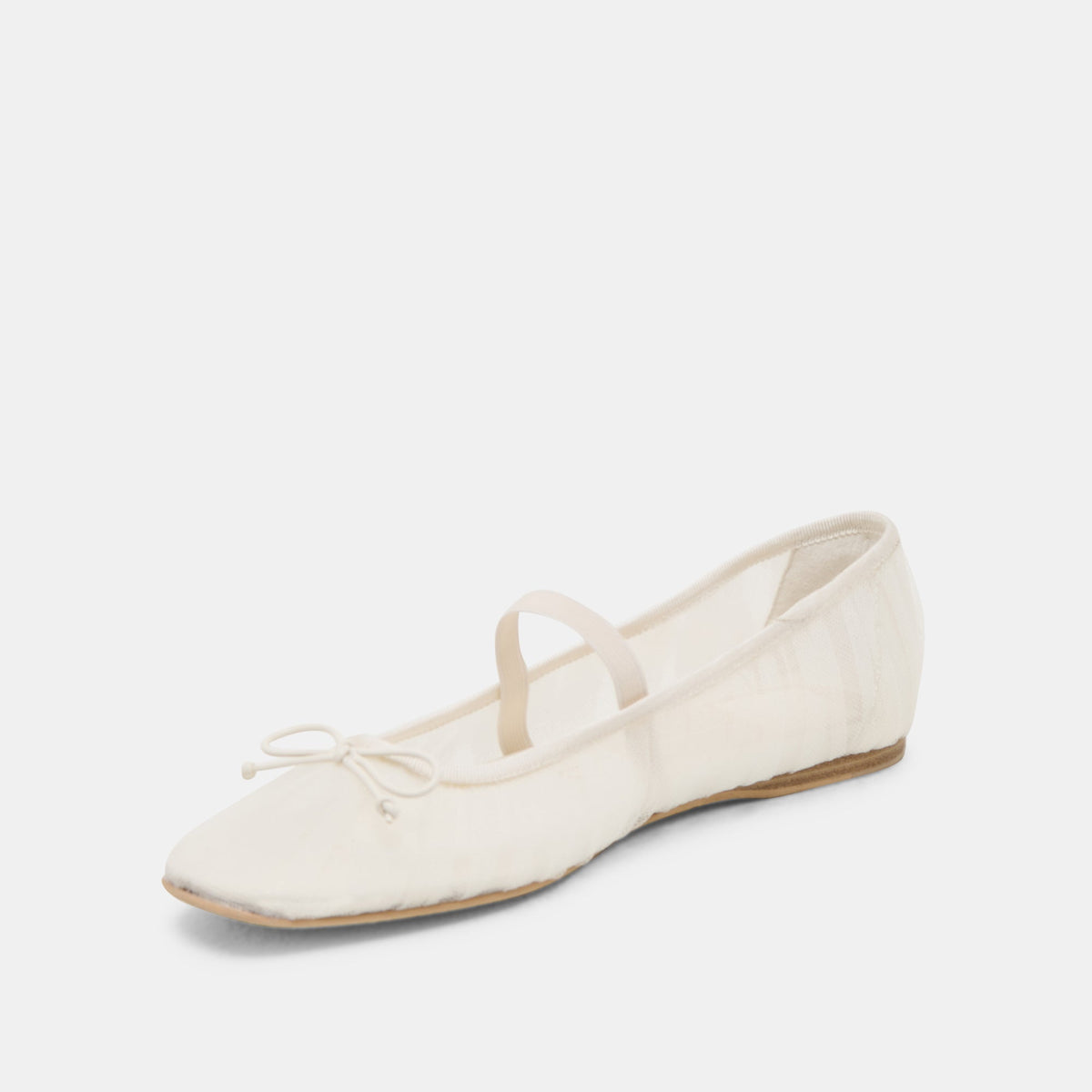 Raeven White Tulle Ballet Flats | Dolce Vita