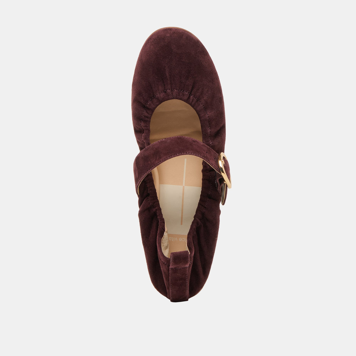 CAELY BALLET FLATS MULBERRY SUEDE | Dolce Vita