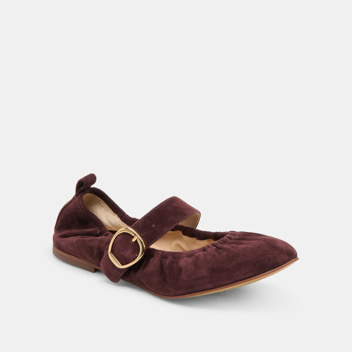 CAELY BALLET FLATS MULBERRY SUEDE | Dolce Vita