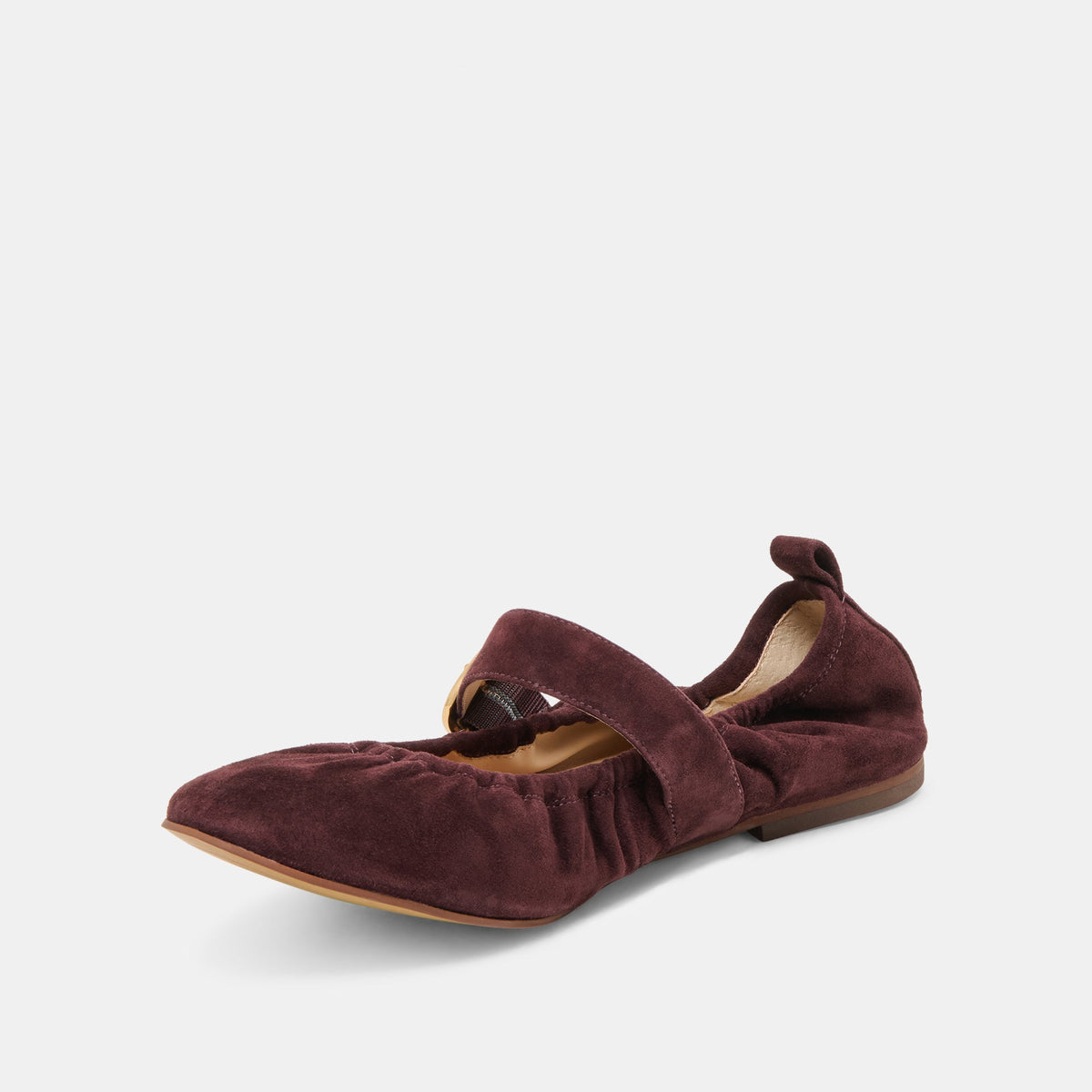 CAELY BALLET FLATS MULBERRY SUEDE | Dolce Vita