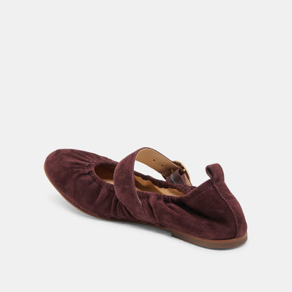 CAELY BALLET FLATS MULBERRY SUEDE | Dolce Vita