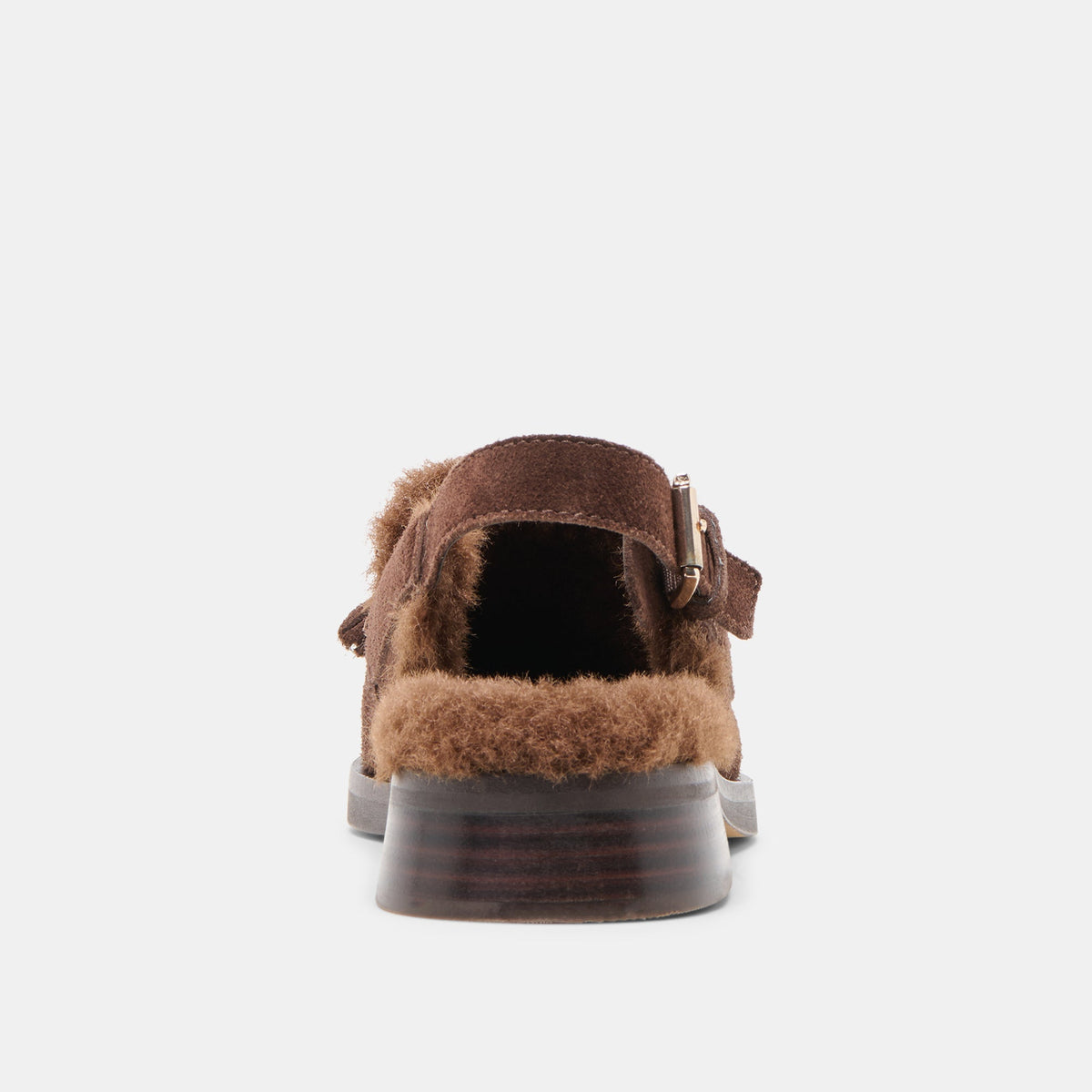 Hamlit Plush Dk Brown Suede Loafers | Dolce Vita