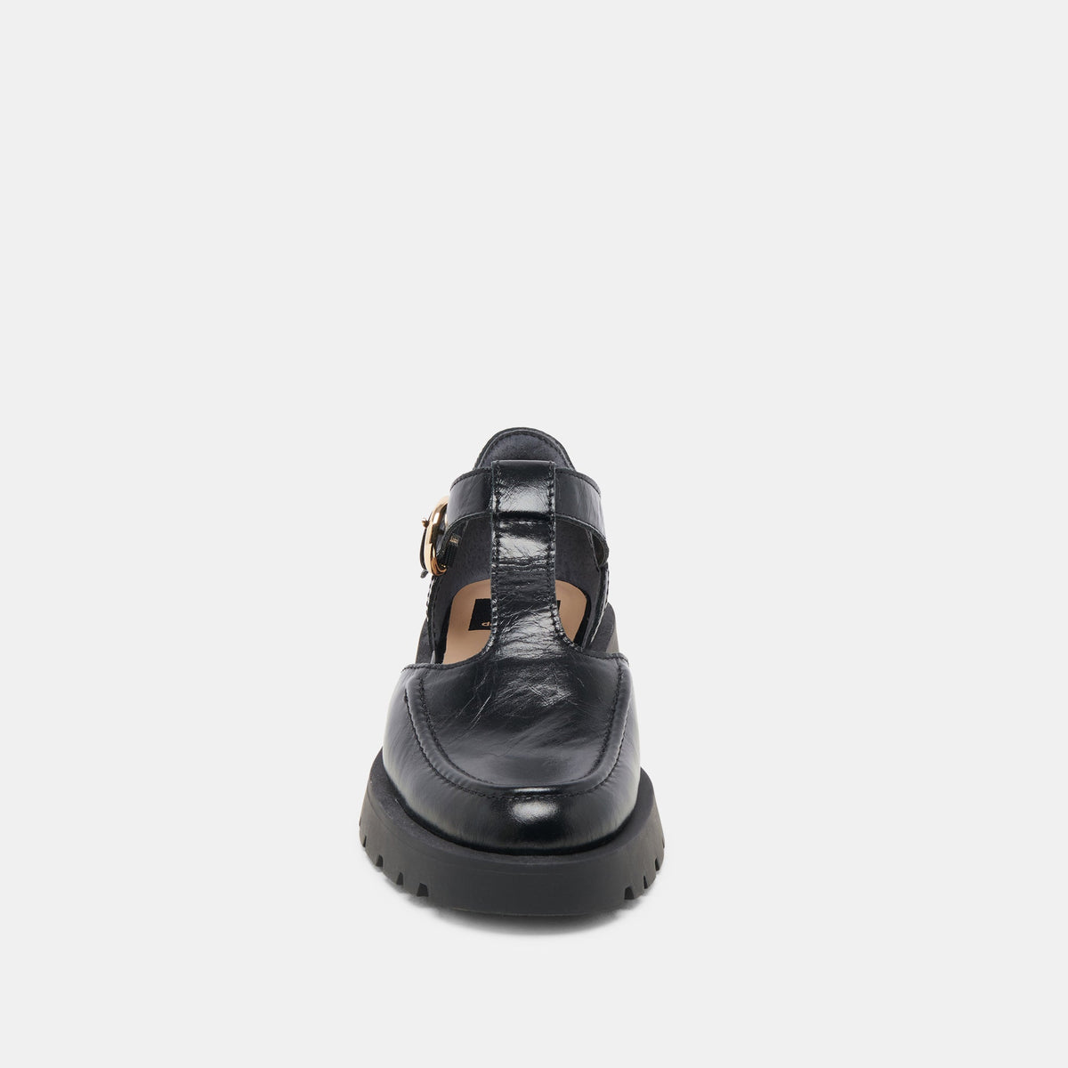 EMILIO FLATS MIDNIGHT CRINKLE PATENT LEATHER | Dolce Vita