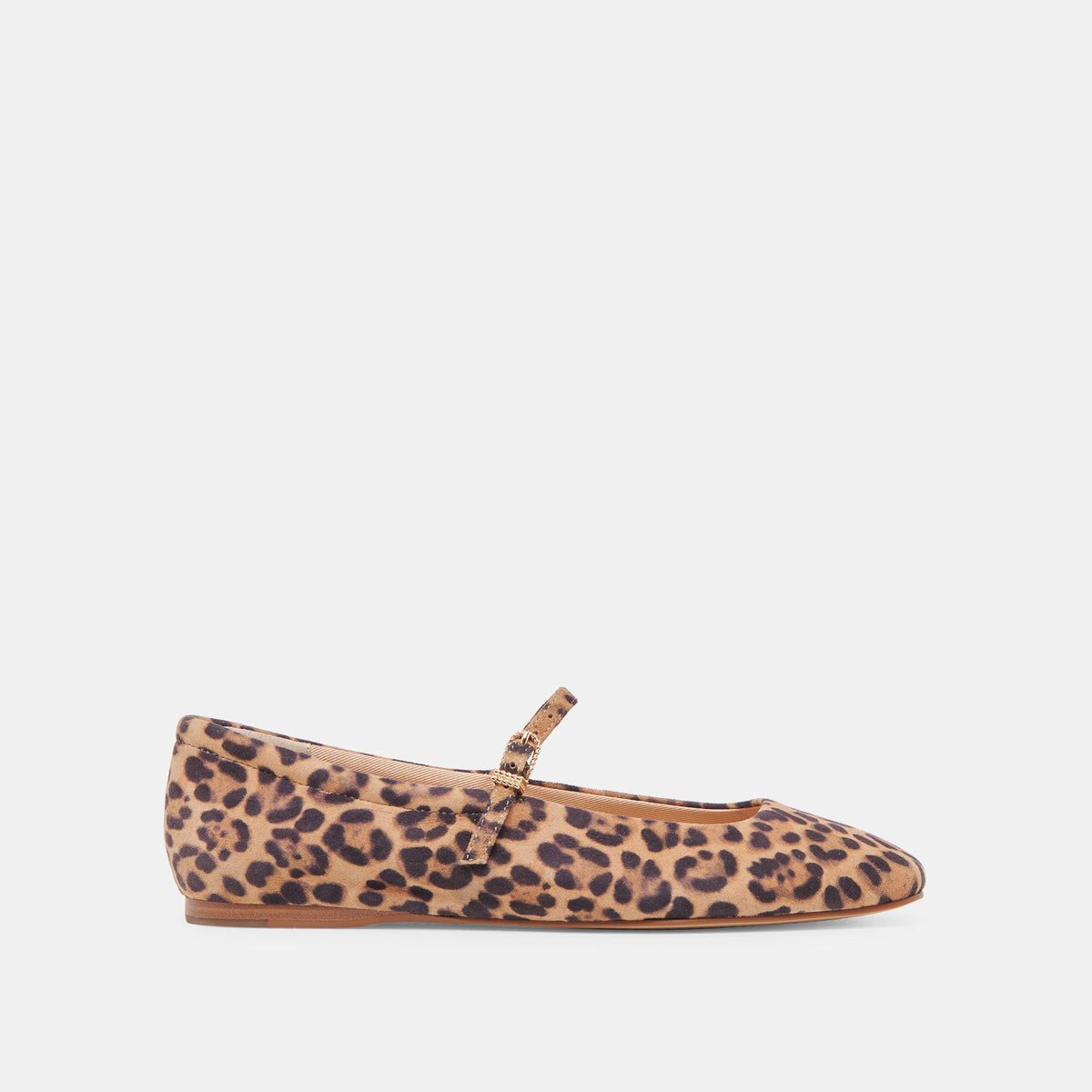 REYES BALLET FLATS DK LEOPARD SUEDE | Dolce Vita