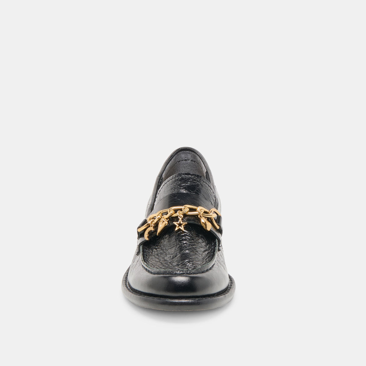 Waylen Midnight Crinkle Patent Loafers | Dolce Vita
