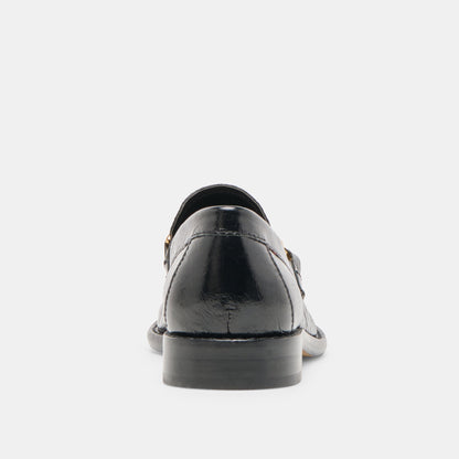 Waylen Midnight Crinkle Patent Loafers | Dolce Vita